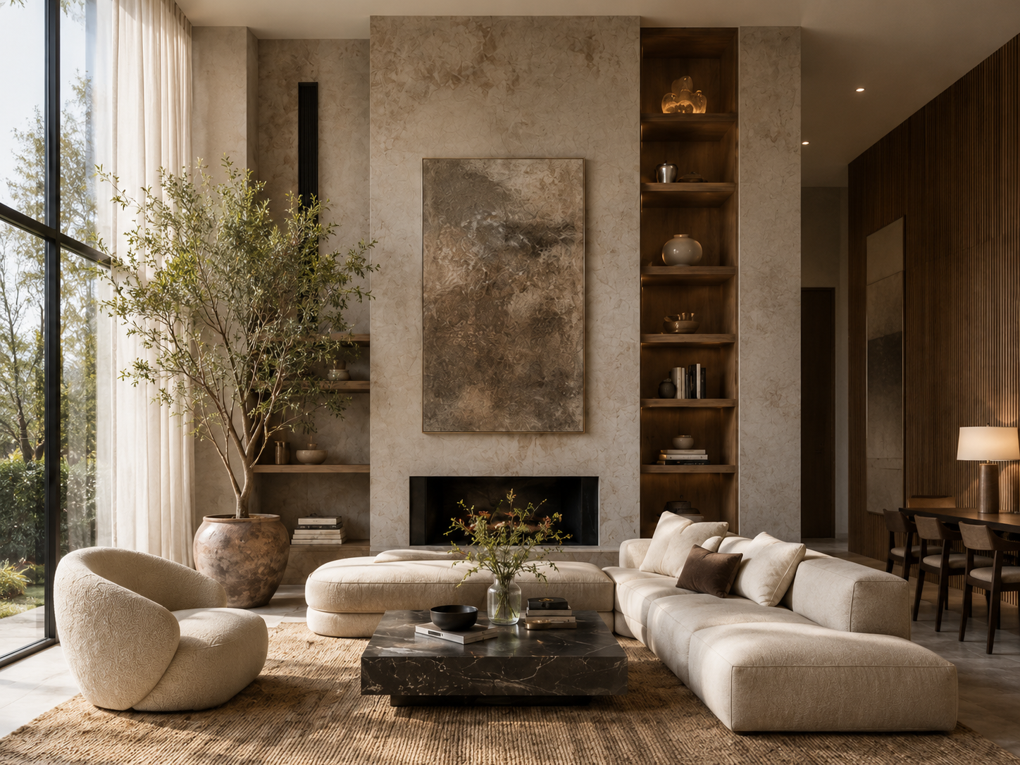 Organic modern interior concept